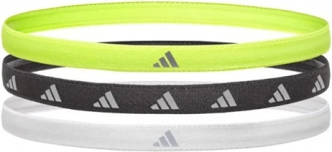 Пов'язки на голову Adidas HAIRBANDS 3PK лаймова, чорна, біла (3 штуки) ADAC-16197