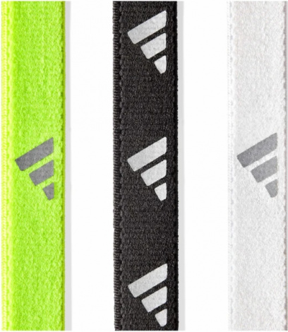 Пов'язки на голову Adidas HAIRBANDS 3PK лаймова, чорна, біла (3 штуки) ADAC-16197