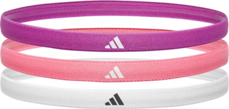Пов'язки на голову Adidas HAIRBANDS 3PK рожева, фіолетова, біла (3 штуки) ADAC-16198