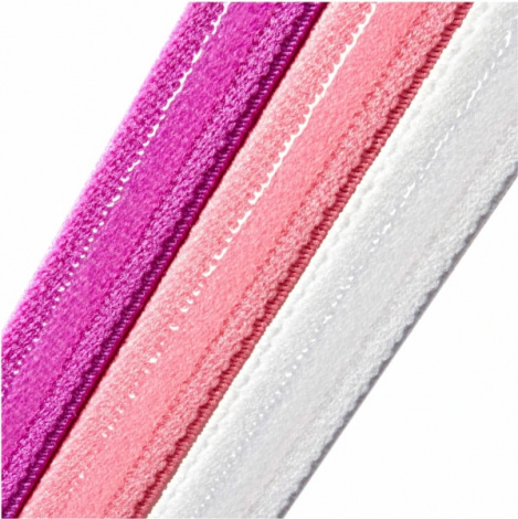 Пов'язки на голову Adidas HAIRBANDS 3PK рожева, фіолетова, біла (3 штуки) ADAC-16198