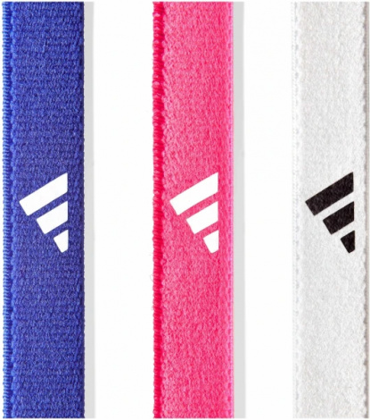 Пов'язки на голову Adidas HAIRBANDS 3PK рожева, синя, біла (3 штуки) ADAC-16199