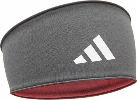 Повязка на голову Adidas REVERSIBLE HEADBAND красно-серая ADAC-16300RD