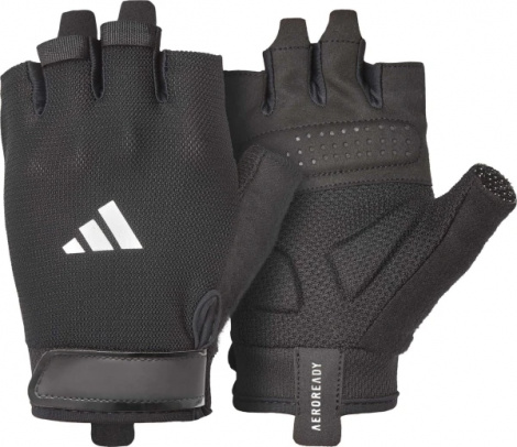Рукавички для тренінгу Adidas ESSENTIAL TRAINING GLOVES чорно-білі M ADGB-15002WH