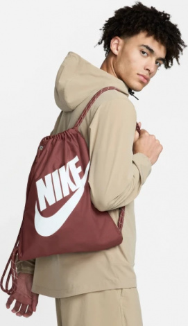 Сумка-мішок Nike HERITAGE DRAWSTRING бордова DC4245-231