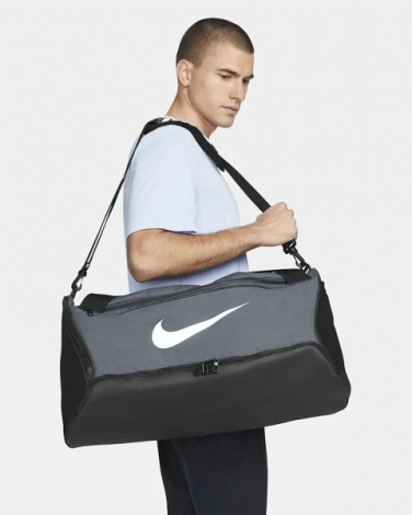 Сумка спортивна Nike NK BRSLA M DUFF - 9.5 (60L) сіра DH7710-068