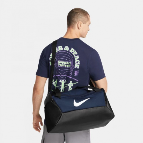 Сумка спортивна Nike BRSLA S DUFF - 9.5 (41L) темно-синя DM3976-410