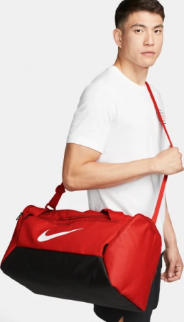 Сумка спортивна Nike BRASILIA S DUFFEL BAG 9.5 червона DM3976-657