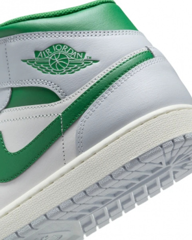 Кросівки Nike AIR JORDAN 1 MID світло-сіро-біло-зелені DQ8426-142