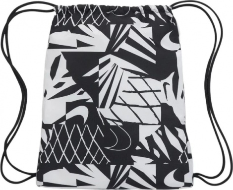 Сумка-мішок підліткова Nike Y NK DRAWSTRING - CAT AOP 1 чорно-біла DV6144-010