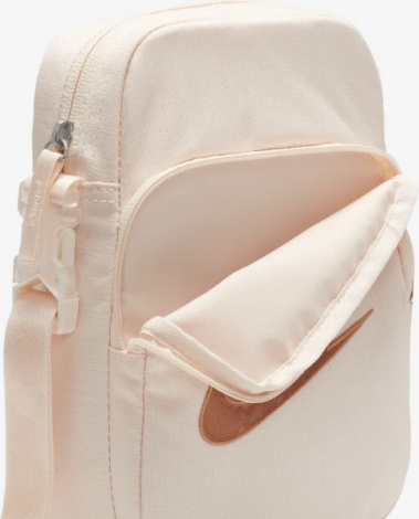 Сумка через плече Nike NK HERITAGE CROSSBODY - MTLC M 4L бежева FB3041-838