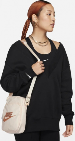 Сумка через плече Nike NK HERITAGE CROSSBODY - MTLC M 4L бежева FB3041-838