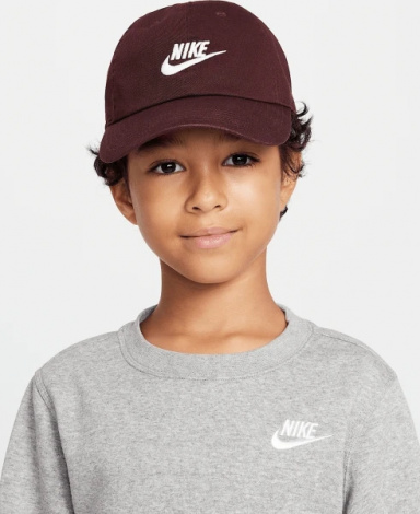 Кепка подростковая Nike K NK CLUB CAP US CB FUT WSH коричневая FB5063-652