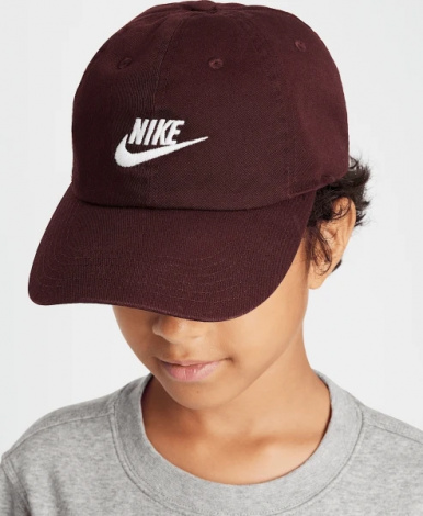 Кепка подростковая Nike K NK CLUB CAP US CB FUT WSH коричневая FB5063-652