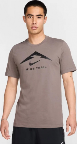 Футболка для бігу Nike DRI-FIT TRAIL RUNNING коричнева FQ3914-289