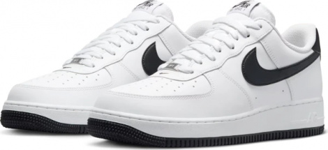 Кроссовки Nike AIR FORCE 1 07 бело-черные FQ4296-101