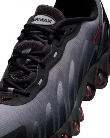 Кросівки Nike AIR MAX DN8 темно-сіро-чорно-червоні FQ7860-011