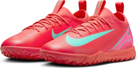 Сороконіжки (шиповки) дитячі Nike JR MERCURIAL ZOOM VAPOR 16 ACADEMY TF червоно-рожево-бірюзові FQ8284-800
