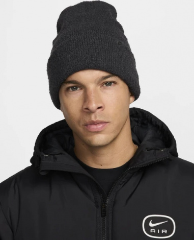 Шапка Nike PEAK BEANIE COZY темно-серая FZ2125-060