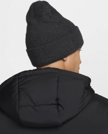 Шапка Nike PEAK BEANIE COZY темно-серая FZ2125-060