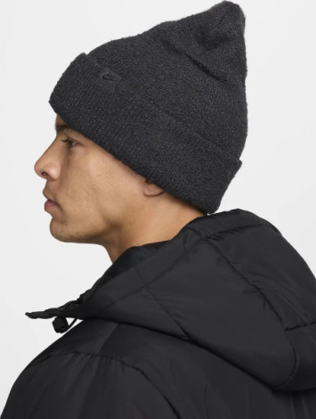 Шапка Nike PEAK BEANIE COZY темно-серая FZ2125-060
