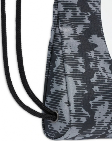 Сумка-мішок підліткова Nike DRAWSTRING - CAT AOP FA24 сіро-чорна FZ2544-060