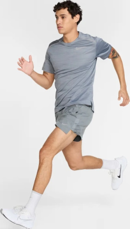 Футболка для бега Nike MILER серая FZ4782-065