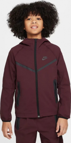 Толстовка підліткова Nike TECH WOVEN бордова HQ8911-652