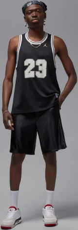 Шорти Nike JORDAN BROOKLYN CAT SCRATCH чорно-білі HV0560-011