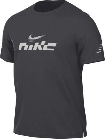 Футболка для бега Nike MILER FLASH DRI-FIT UV RUNNING темно-серая IB4127-070