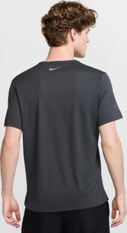 Футболка для бега Nike MILER FLASH DRI-FIT UV RUNNING темно-серая IB4127-070