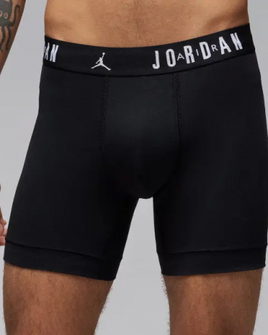 Трусы (боксерки) Nike JORDAN FLIGHT COTTON CORE BOXER BRIEFS черные (3 штуки) JM0622-023
