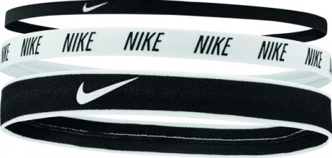 Повязки на голову Nike MIXED WIDTH HEADBANDS 3PK черные, белая (3 штуки) N.000.2548.930.OS