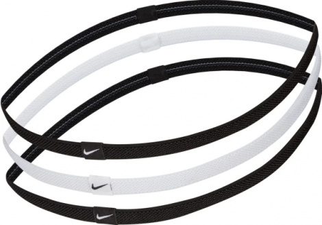 Повязки на голову Nike HEADBANDS 2.0 3PK черные, белая (3 штуки) N.100.4529.036.OS