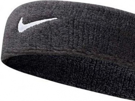 Повязка на голову Nike SWOOSH HEADBAND черная N.NN.07.010.OS