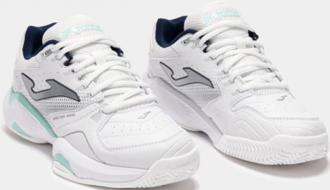 Кроссовки теннисные женские Joma MASTER 1000 бело-бирюзовые TM10LS2542C