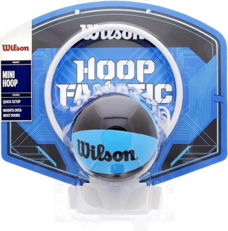 Набор баскетбольный детский Wilson HOOP FANATIC MINI сине-черный WTBA00436