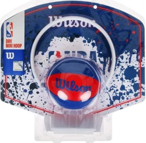 Набор баскетбольный детский Wilson NBA TEAM MINI HOOP NBA сине-красно-белый WTBA1302NBARD