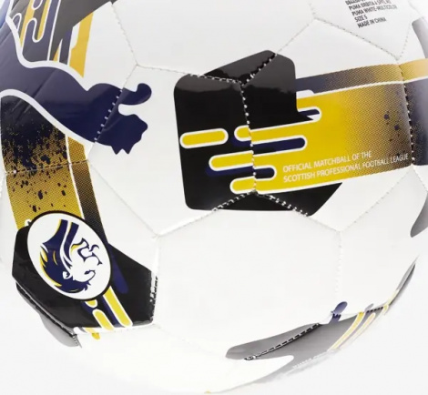 Футбольний м'яч Puma ORBITA 6 SPFL MS біло-чорно-темно-синьо-золотий