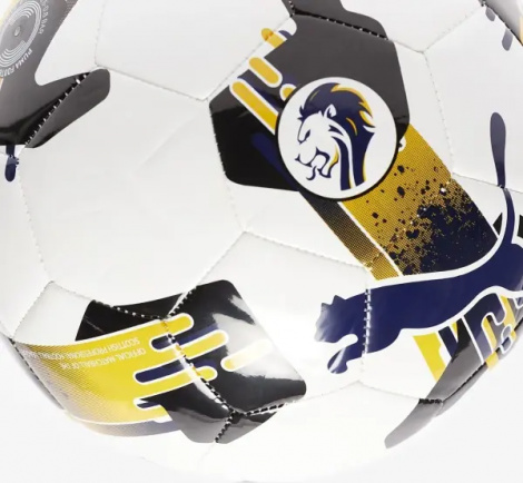 Футбольний м'яч Puma ORBITA 6 SPFL MS біло-чорно-темно-синьо-золотий