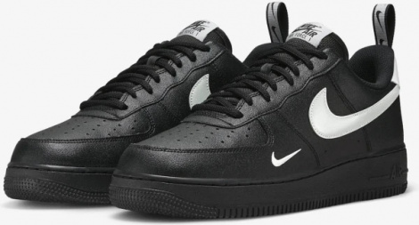 Кросівки Nike AIR FORCE 1 07 LV8 UT чорно-срібні DX8967-001