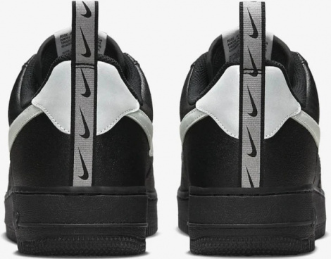 Кросівки Nike AIR FORCE 1 07 LV8 UT чорно-срібні DX8967-001