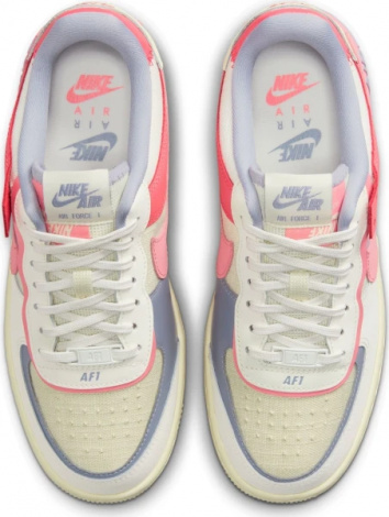 Кросівки жіночі Nike W AIR FORCE 1 SHADOW бежево-рожево-фіолетові DV7449-101