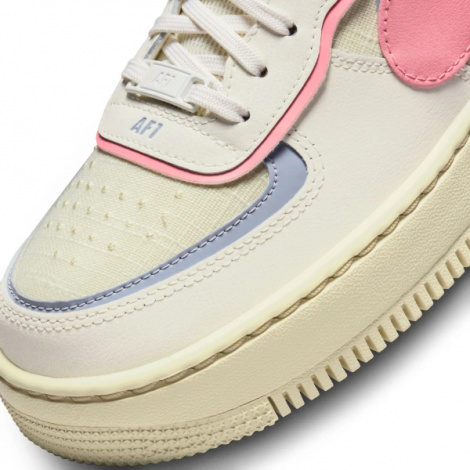Кросівки жіночі Nike W AIR FORCE 1 SHADOW бежево-рожево-фіолетові DV7449-101