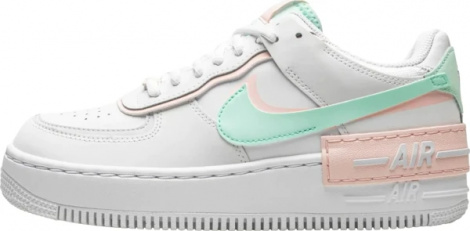 Кросівки жіночі Nike AIR FORCE 1 SHADOW біло-персиково-м'ятні CI0919-117