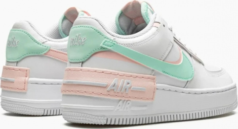 Кросівки жіночі Nike AIR FORCE 1 SHADOW біло-персиково-м'ятні CI0919-117