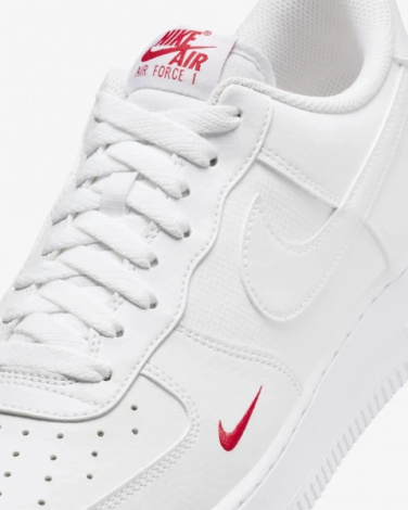 Кросівки Nike AIR FORCE 1' 07 біло-червоні FZ7187-100