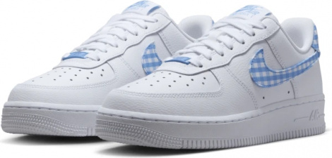 Кросівки жіночі Nike WMNS AIR FORCE 1 07 ESS TREND біло-блакитні DZ2784-100