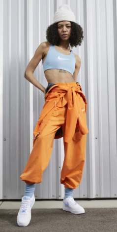 Кросівки жіночі Nike WMNS AIR FORCE 1 07 ESS TREND біло-блакитні DZ2784-100