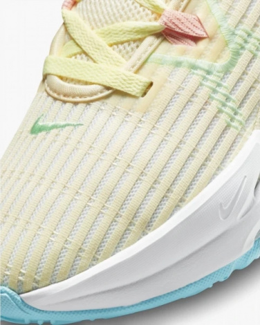 Кроссовки баскетбольные Nike LEBRON WITNESS VI голубо-розово-желтые CZ4052-103