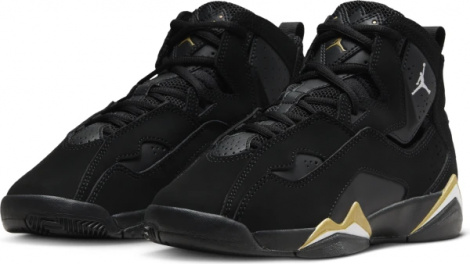 Кросівки баскетбольні підліткові Nike JORDAN TRUE FLIGHT (GS) чорно-золоті 343795-017